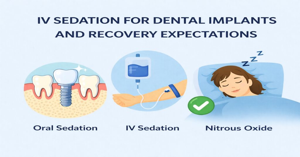 IV Sedation for Dental Implants and Recovery Expectations