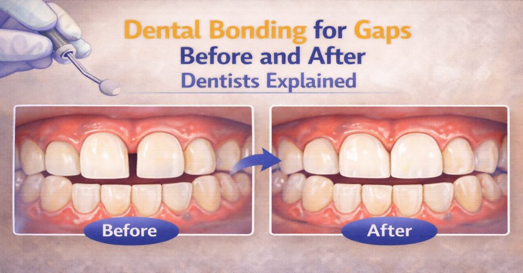 Dental Bonding for Gaps Before and After Dentists Explained
