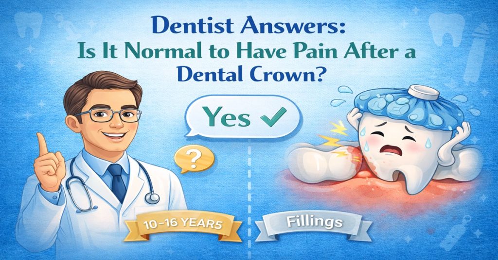 Dentist Answers Is It Normal to Have Pain After a Dental Crown