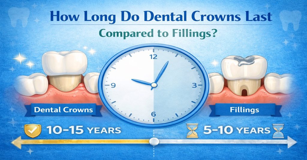 How Long Do Dental Crowns Last Compared to Fillings