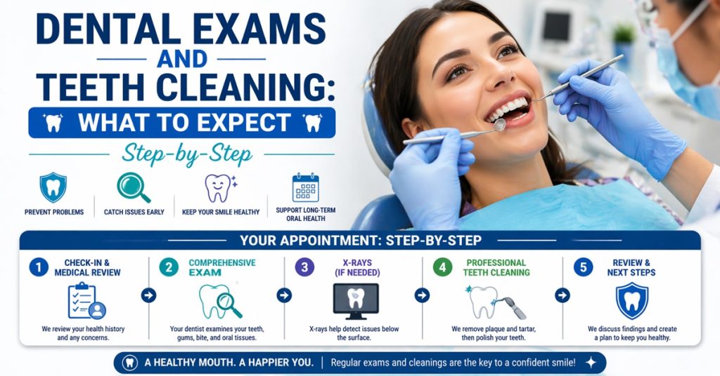 Dental Exams and Teeth Cleaning What to Expect Step-by-Step