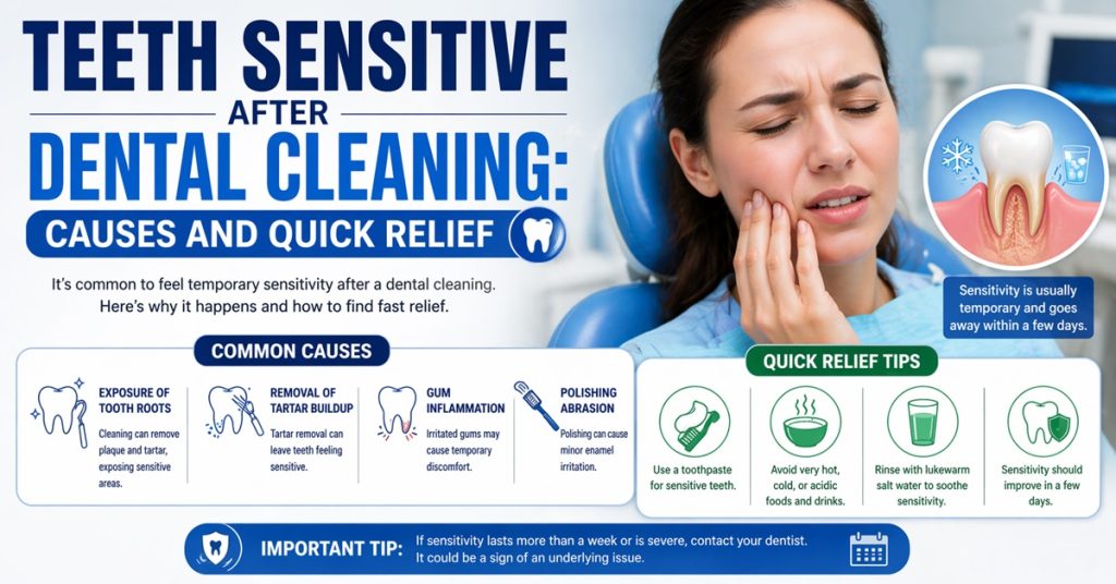 Teeth Sensitive After Dental Cleaning Causes and Quick Relief